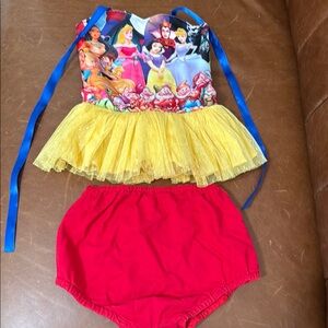 Handmade in USA by Nicole Rose Princess set with Tutu and shorts